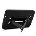 Windrew Heavy Duty Hybrid Protective Case with Kickstand Impact Resistant for Samsung Galaxy Tab E Lite 7.0 / Tab 3 Lite 7.0 SM-T110 T111 T113 + Screen Protector Film and Stylus Pen (Black)