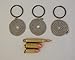 Set of Three Bullet Pendants, Dogtag Necklace, or Key Rings 9mm, 45 and 223,