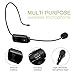 WinBridge UHF Wireless Microphone Headset Rechargeable Transmitters & Receivers 6.35mm for Voice Amplifier Audio Sound System External Speaker DSLR Camera etc (WB008 Pro)