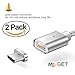 [2 Packs] USB Type-C Magnetic Cable.X Data. Magnetic Data-Charge Phone Cable, Nylon Braided Metal 3.3 FT Charging Data Sync Cord USB-C Connector Adapter for Charging and Data