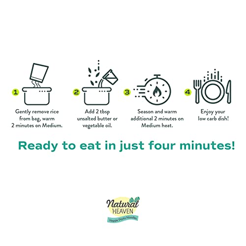 Natural Heaven Rice, Hearts of Palm Rice, Brown Rice, Gluten Free, Vegan, Low Carb Rice for a