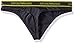 Emporio Armani Men's Essential Microfiber Thong, Anthracite, Large