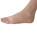 JOBST Relief Thigh High Graduated Compression Stockings, 15-20 mmHg - Comfortable Unisex Design with Silicone Dot Band - Open Toe, Beige, Large