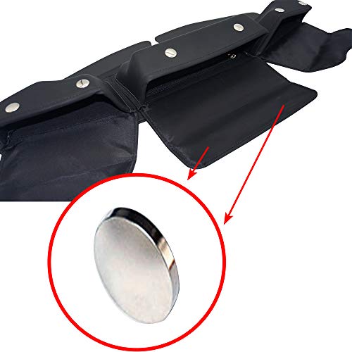 WOWTK Windshield Bag, Three Pocket Batwing Fairing Pouch fits for