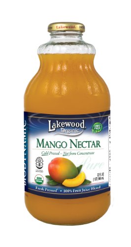 Lakewood organic biodynamic juice, mango nectar, 32 ounce (pack o…