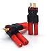 Padarsey T-Plug Male to HXT 4mm Connector No Wires RC LiPo Battery Connector Adapters (3PCS)