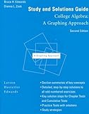Study and Solutions Guide for College Algebra, Edwards, Bruce H. and Zook, Dianna L., 0669417343