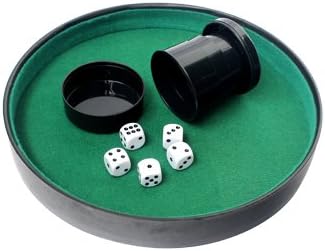 Dice Tray, 5 - 16MM Dice, Collapsable Cup for Rolling and Containing Dice While Gaming