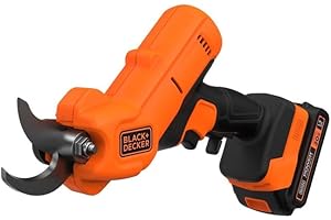 BLACK+DECKER 20V MAX* Cordless Pruner Electric Pruning Shears, Battery and Charger Included Electric Pruner (BCPR320C1)