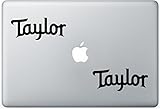 Taylor Guitar Logo ArcDecals78602720 Set Of Two (2x) , Decal , Sticker , Laptop , Ipad , Car , Truck
