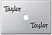 Taylor Guitar Logo ArcDecals78602720 Set Of Two (2x) , Decal , Sticker , Laptop , Ipad , Car , Truck