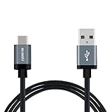 Suaoki 3.3ft Micro USB Type C Nylon Braided Phone Charging Cable with Aluminum Connector 2.4A Max Current USB 3.1 Type C to USB Type A