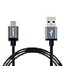 Suaoki 3.3ft Micro USB Type C Nylon Braided Phone Charging Cable with Aluminum Connector 2.4A Max Current USB 3.1 Type C to USB Type A