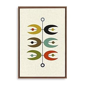 Framed Canvas Wall Art Abstract Colorful Canvas Prints Home Artwork Decoration for Living Room,Bedroom - 16x24 inches