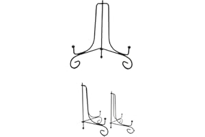 Decorative Iron Display Stand, Black Iron Easel Plate Display Photo Holder Stand, Classic Display Stand,Displays Picture Fram