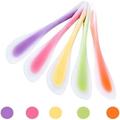 BestUtensils Double Silicone Spatula Silicone Spoon FDA Spoon & Spatula Cookie Spatulas Pastry Scraper Mixer Buttter Ice Cream Scoop Baking Tools for Cakes, Random Color (1, Random Color)