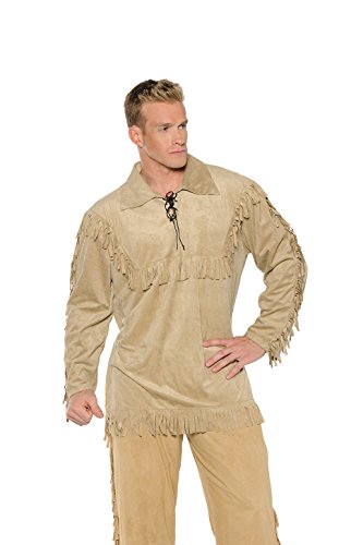 Men's Frontier Costume - Faux Suede Shirt
