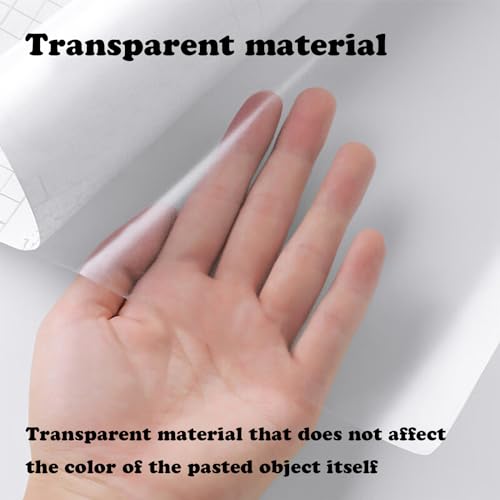 YEVTAHT Clear Contact Paper Roll 60x300cm Clear Glossy Self-Adhesive Film Cover Removable Protective Film Transparent Waterproof Liners Drawers Shelves Kitchen Cabinets Desks Fridge Roll