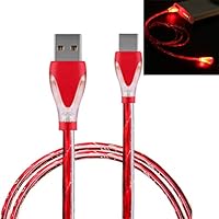 GLVSZ LED Light Micro USB Charger Cable Charging Cord for Samsung Galaxy s7 Edge RD