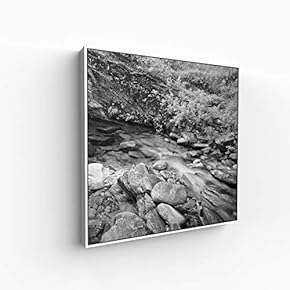 Canvas Wall Art for Living Room, Bedroom Monochrome Building Framed Canvas Prints for Home Decoration Ready to Hang - 16x16 inches