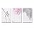3 Panel Canvas Wall Art - Chinese Ink Painting Lotus Flower and a Bird - Giclee Print Gallery Wrap Modern Home Art Ready to Hang - 24"x36" x 3 Panels