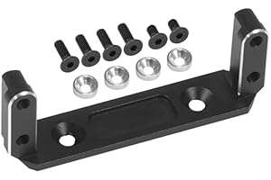 RCJUMPANT Capra SCX10 III Mounts,Aluminum Alloy Servo Mount for Axial Capra 1/10 RC Crawler UTB10 Vanquish F9 SCX10 III Portal Axle SOA 4WD Cheater Rigs Upgrade (Black)