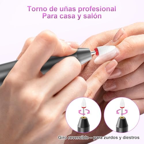 Furadeira de Unhas Profissional 35000 RPM, Conjunto de Manicure 12 em 1