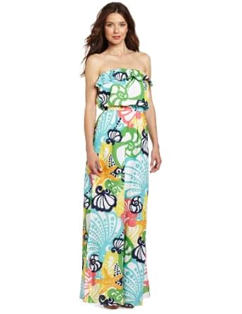 Lilly Pulitzer Women's Alaya Dress, Resort White Chiquita Bonita, X-Small at Amazon Womenâs 