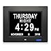 SSA Digital Calendar, 13 Inch Digital Calendar Day Clock with Clear Large Wall Hanging Pefect for Memory Loss Elderly Seniors