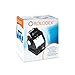Rolodex Two-Tone Mesh Rotary Business Card File, 200-Card, Black and Silver (1734234)