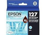 Epson T127220 127 OEM Ink Cartridge: Cyan Yields 755 Pages