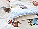 J-pinno Animals Rabbit Bear Fox Owl Baby Nursery Muslin Cotton Bed Quilt Blanket Crib Coverlet 43.5