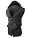 H2H Mens Active Casual Fashion Lightweight Sleeveless Zip-up Vest Tank Hoodies