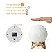 Magicfly Moon Lamp 5.9 Inch 3D Printing Moon Light, Dimmable with Tap Control, Rechargeable Lunar Light Home Decorative Night Light for Valentine's Day