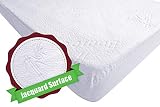 iLuvBamboo Crib Mattress Pad Protector - Waterproof Cover - Silky Soft Bamboo Jacquard Fitted Topper - Noiseless, Breathable & Smooth - Best Baby Gifts for Potty Training Toddlers & Infants