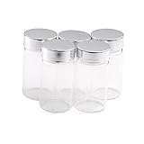 50ml Glass Bottles Screw Aluminum Cap Silicone