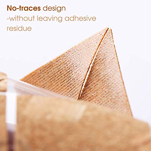 DigitalLife Removable No-Trace Natural Wooden Kraft Stickers - Water-Proof Adhesive Labels for Crafts/Jars, Name/Price Tag [Green, 1.5cmx3cm, 64pcs]