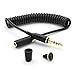 iPhone 5 / 5c / 5s & 4 / 4s Replacement LifeProof Headphone Adapter / Wire / Connector for Fre, Nuud and Fre Power Cases , Includes Headphone Jack Cover / Plug (BLACK coil)