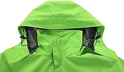 OTU Men's Lightweight Waterproof Hooded Rain Jacket