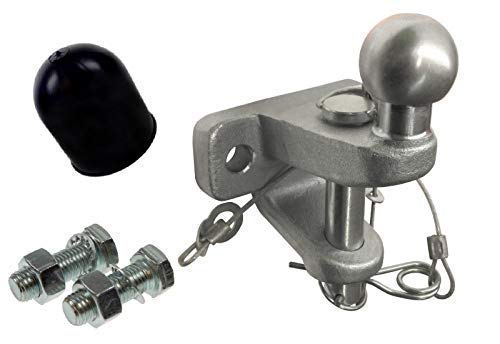 ASC Industries 5500kg ball and pin jaw towing hitch coupling supplied with bolts & ball cap