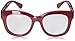 Peepers by PeeperSpecs Women's Blue Light Blocking Reading Glasses & No Correction Eyewear-Center Stage Oversized, Berry-Original Lenses, 52 mm + 2