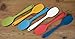 RSVP International Ela's Favorite Silicone Spatula Spoon, Turquoise, 11