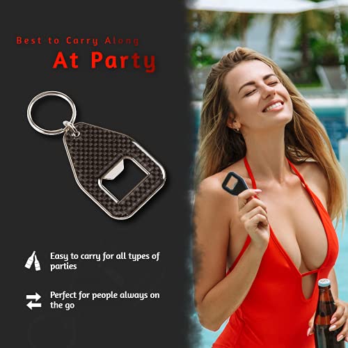 AXS Carbon Fiber Bottle Opener keychain Ultralight and Canonical Size