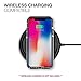 PATCHWORKS iPhone X Clear Case, [Pure Shield EX] Smudge-Free Back PC Soft TPU Bumper with Elastomer and Air Pocket Corner Impact Drop Protection [Wireless Charging] for iPhone X (2017) (Black Clear)