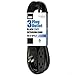 Iron Forge Cable 25 ft Flat Plug Black Extension Cord with 3 Outlets - 16/3 SJTW 3 Prong Indoor Extension Cord with Multiple Outlets
