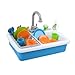 Spark Kitchen Sink,Blue,15.8 x 14.8 x 5.8 inches