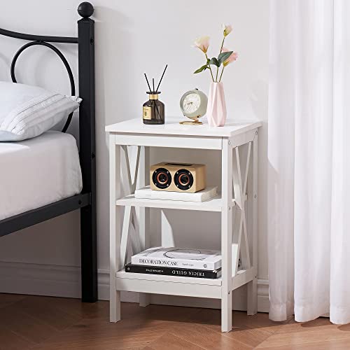 VECELO Modern Nightstands XDesign Side End Table Night Stand with