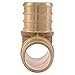 SharkBite 3/4 Inch Crimp Tee, Pack of 10, Brass Plumbing Fitting, PEX Pipe, PE-RT, UC370LFA10