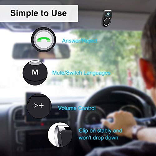 Aigital New T825 Bluetooth Car Speakers, Wireless incar Speakerphone