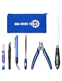Kit de herramientas de limpieza de boquilla de impresora 3D para impresión en 3D en casa, agujas flexibles de 0.016 in, cuchillo de paleta, herramienta Deburr, pinzas, archivo, bolsa de almacenamiento (15 piezas)
